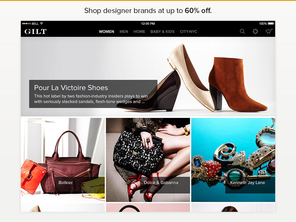 Gilt for iPad Redesigned With New Look, New Features