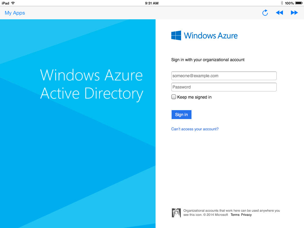Microsoft Releases &#039;My Apps – Windows Azure Active Directory&#039; App for iOS