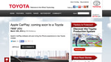 Toyota Announces CarPlay Support is Coming in 2015, Then Retracts Announcement