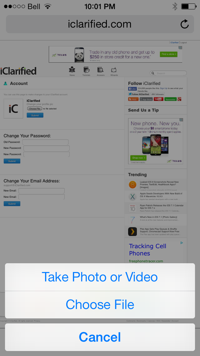 Safari Upload Enabler Gets iOS 7 Support