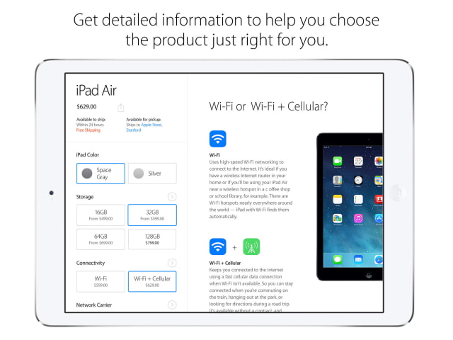 Apple Store for iPad App Now Lets You Purchase Gift Cards