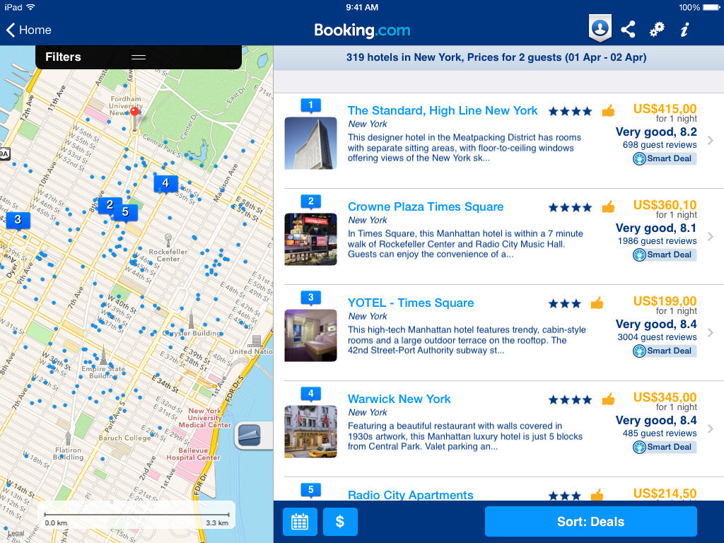 Booking.com App Now Lets iPad Users Draw a Boundary Around Where They Want to Stay