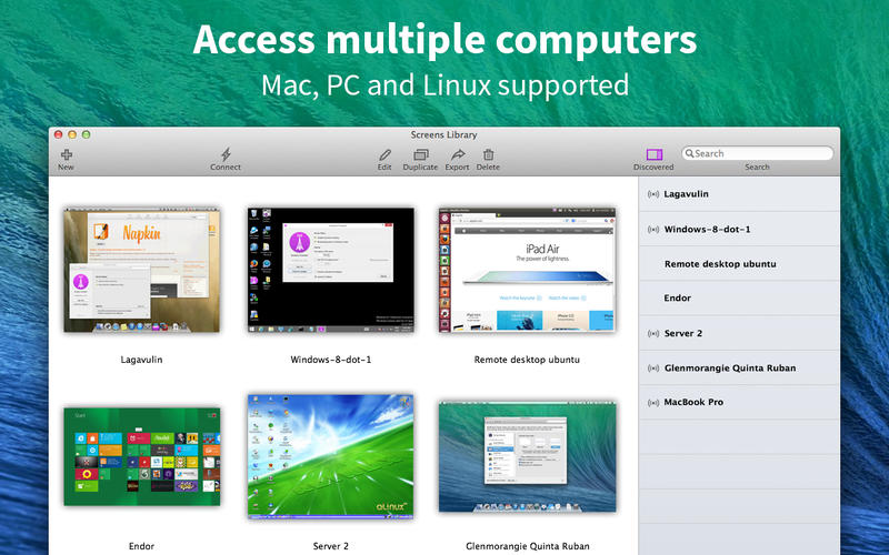 Screens VNC for Mac Has Been Completely Rewritten With a Brand New UI