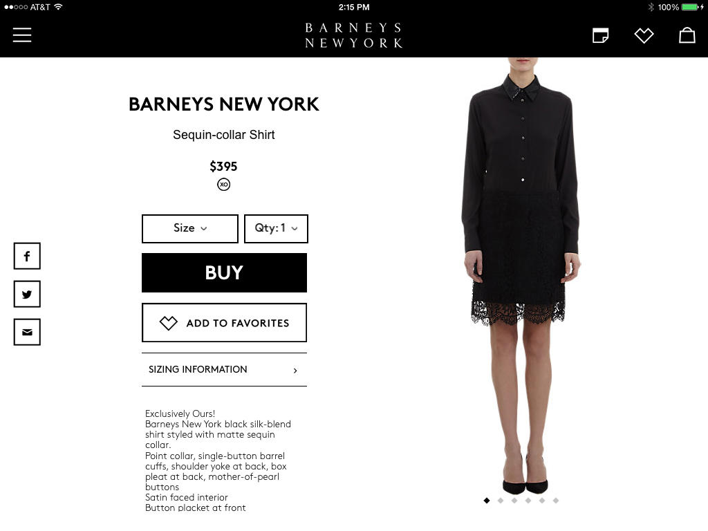 Barneys New York Releases New App For iPad