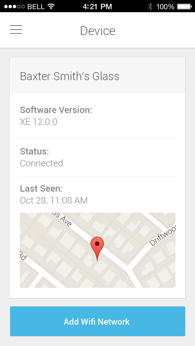 Google Updates MyGlass App for iPhone to Control Glass From Screencast