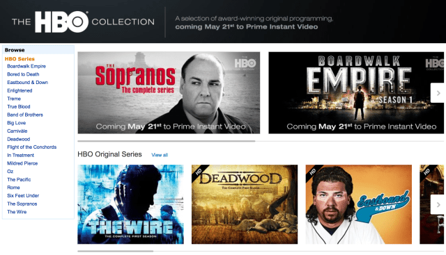 Amazon Instant Video is Getting Select HBO Programming Starting May 21
