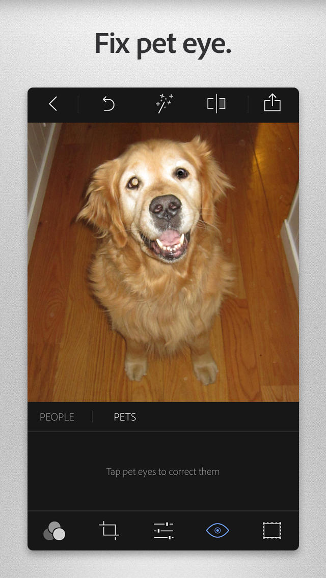 Adobe Photoshop Express App Gets New Editing Experience, Pet-Eye Correction, Instagram Sharing