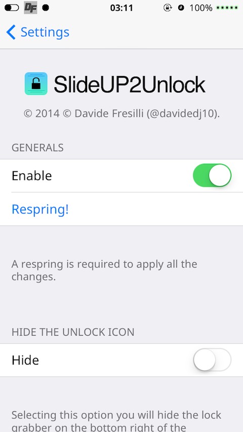 New Tweak Lets You Slide-Up to Unlock Your iPhone