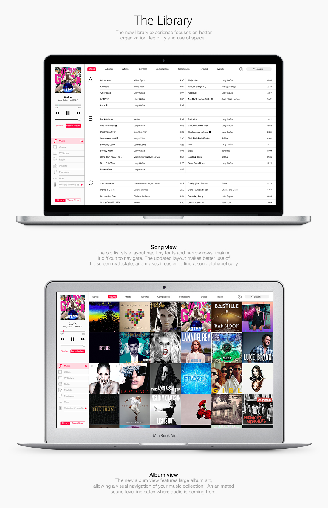 iTunes Redesign Inspired By iOS [Images]