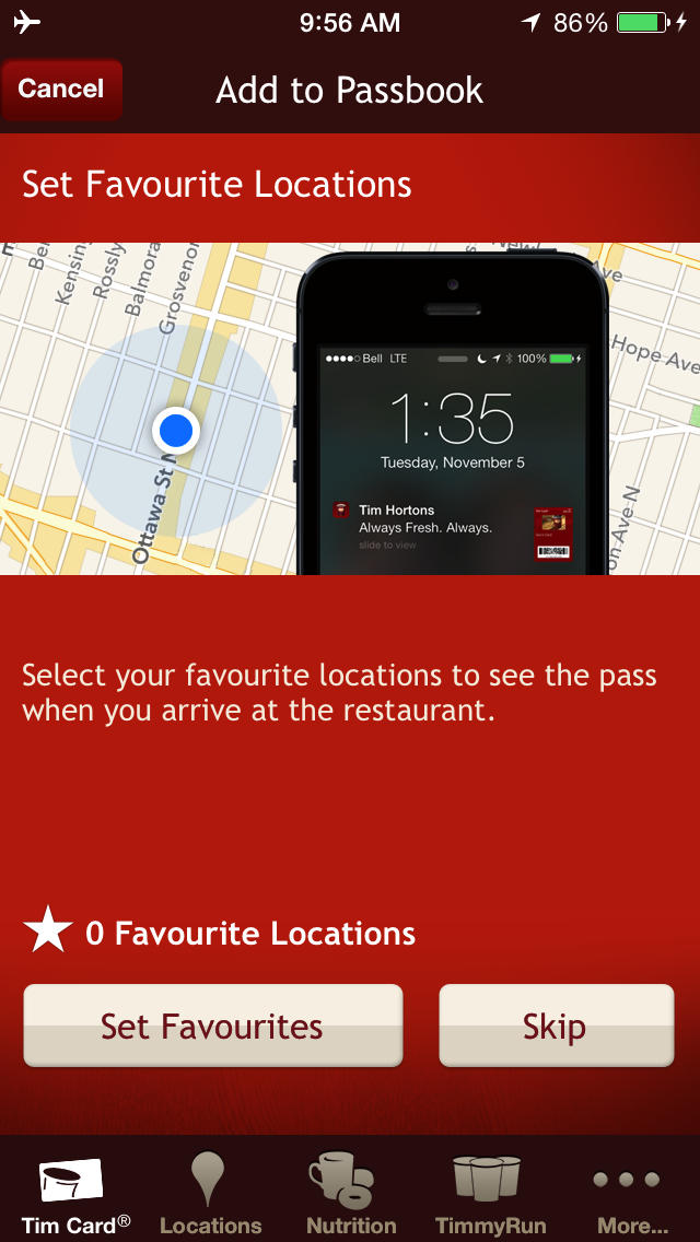 Tim Hortons App Now Lets You Add Your Tim Card to Passbook for Easy Payments