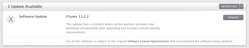 Apple Releases iTunes 11.2.2 to Fix Problem With Podcasts