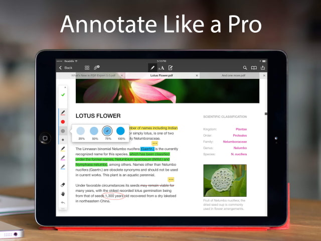 Readdle Updates PDF Expert 5 as Universal Binary, Adds Continuous Scroll, Speed Improvements