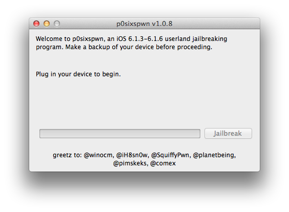 P0sixspwn Jailbreak Tool Updated With Support for iOS 6.1.6, Fixes iTunes 11.1+ Crashes
