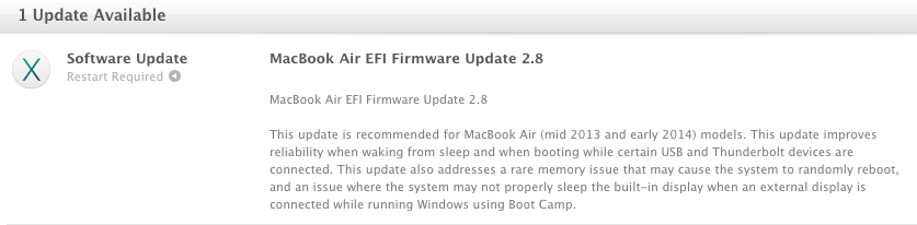 Apple Releases MacBook EFI Firmware Update Improving Wake From Sleep Reliability