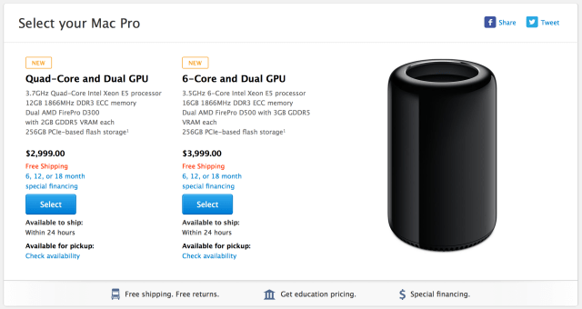 New Mac Pro Now Ships Within 24 Hours
