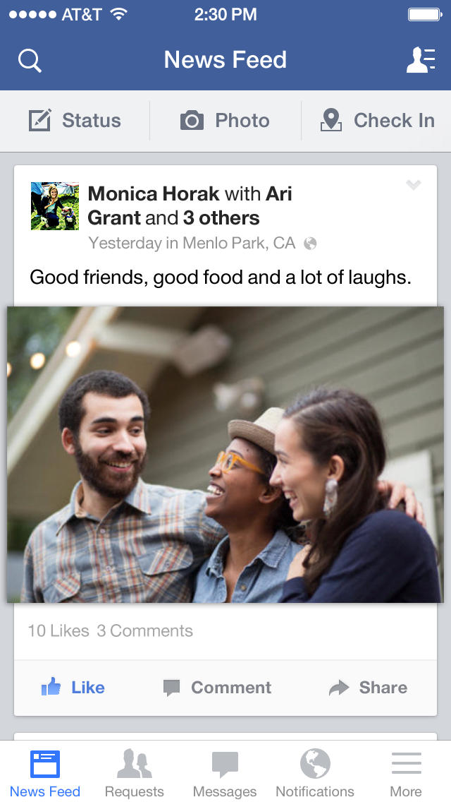 Facebook App Updated to Improve Reliability and Speed