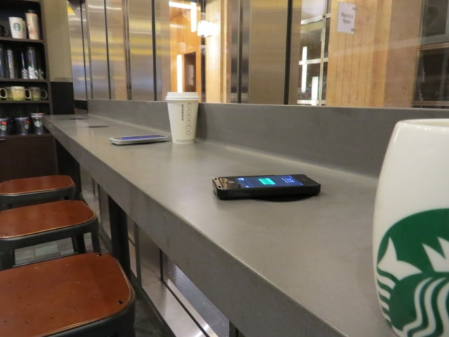 Starbucks Begins Deployment of 100,000 Wireless Smartphone Charging Stations to Its Stores