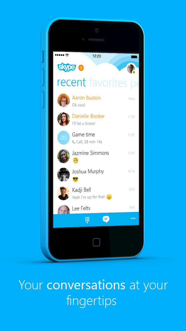 Skype 5.1 for iPhone Brings Press and Hold Action to Remove Conversations, Edit Messages