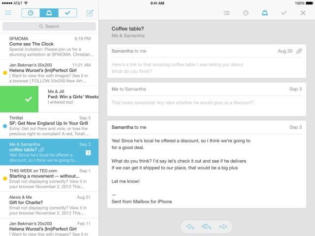 Dropbox Updates Mailbox App With Improvements to Auto-Swipe