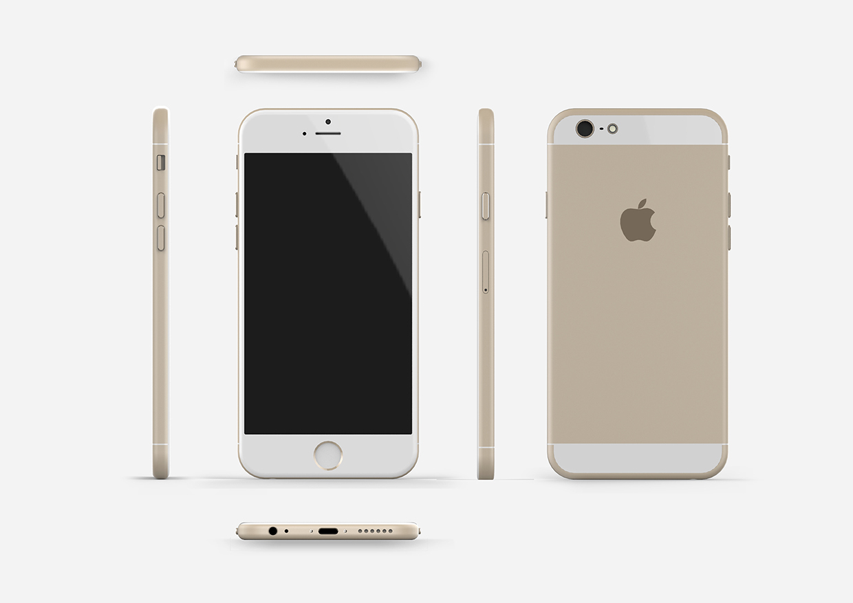 Beautiful iPhone 6 Renders in Space Gray, Silver, Gold [Images]