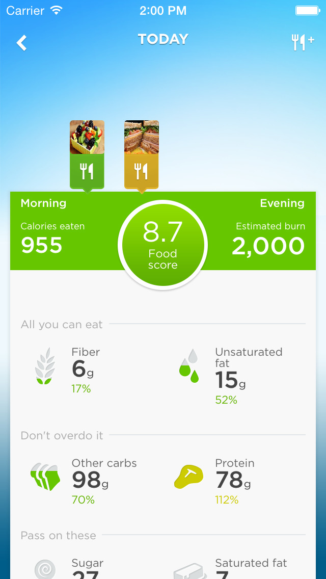 Jawbone&#039;s UP App Gets New Weight Management and Food Score Features