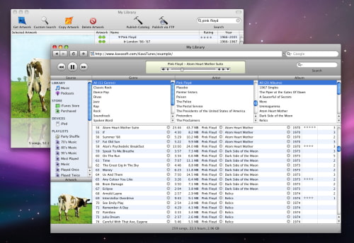 KavaTunes is the Web Jukebox for iTunes