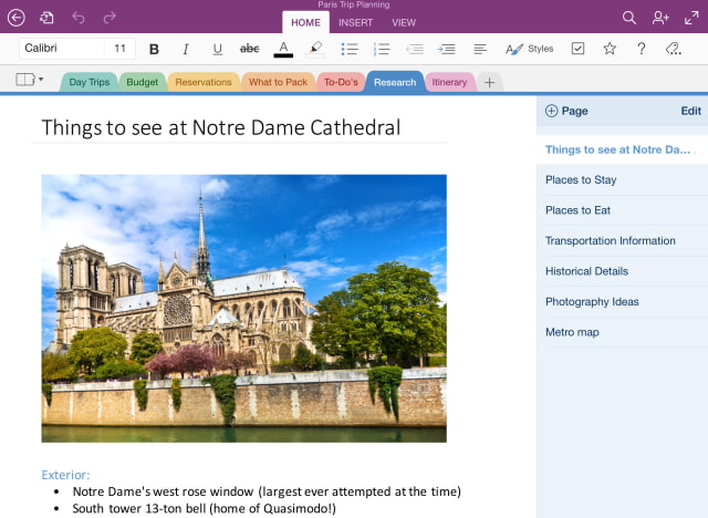 Microsoft OneNote for iPad Updated With Ability to Insert Files, Formatted Text, Protected Sections, More
