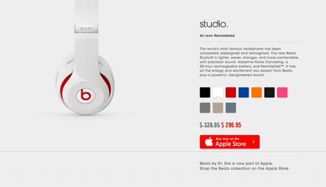 Apple Officially Welcomes Beats to the Family, Begins Processing Sales Through the Apple Store