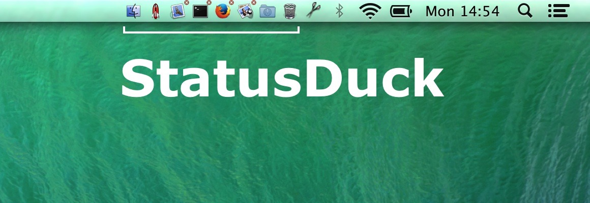 StatusDuck Moves Your Dock Into the Menu Bar