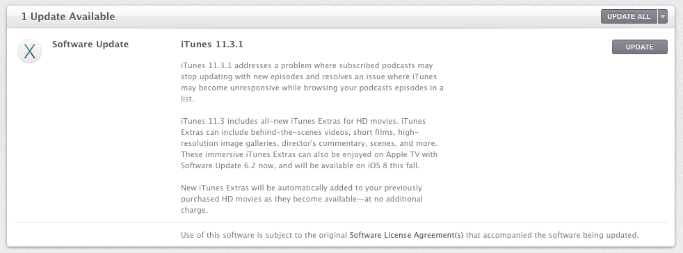 Apple Releases iTunes 11.3.1 to Fix Problems With Podcasts
