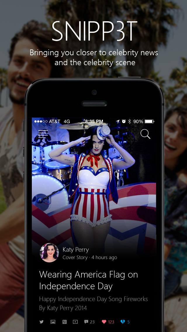 Microsoft Releases &#039;SNIPP3T&#039; Celebrity News App for iPhone
