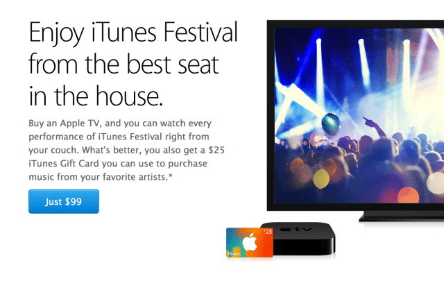 Apple Offers $25 iTunes Gift Card With Purchase of Apple TV