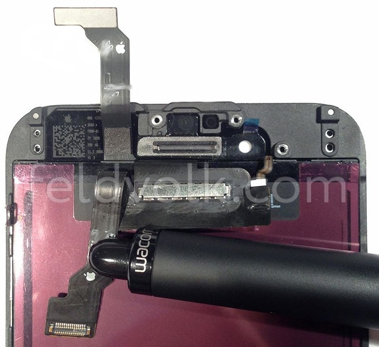 High Resolution Images Show Tapered iPhone 6 Front Panel, Power Button, Mute Switch