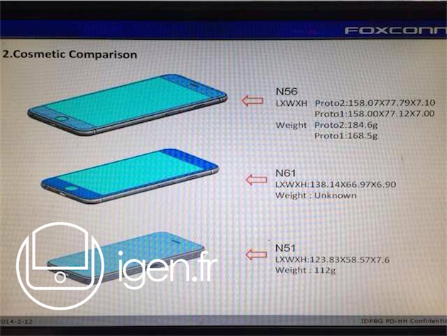 Leaked Screenshots From Foxconn Reveal Exact Dimensions of 4.7-Inch and 5.5-Inch iPhone 6 [Images]