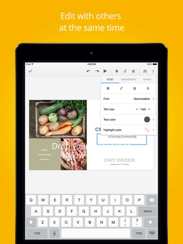 Google Releases New &#039;Google Slides&#039; Presentation App for iOS