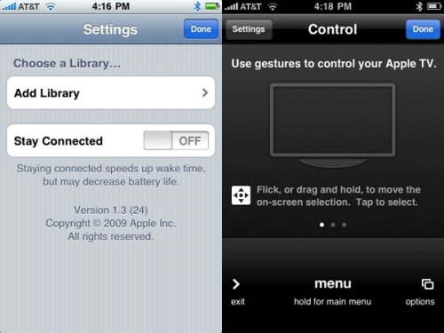 AppleTV Update Provides Gesture Remote Control