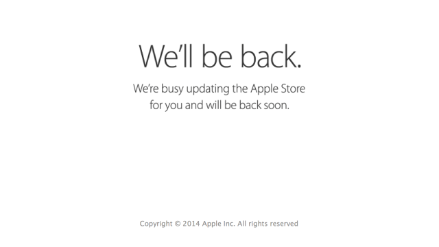 Apple Store Goes Down Ahead of iPhone 6 Pre-Orders