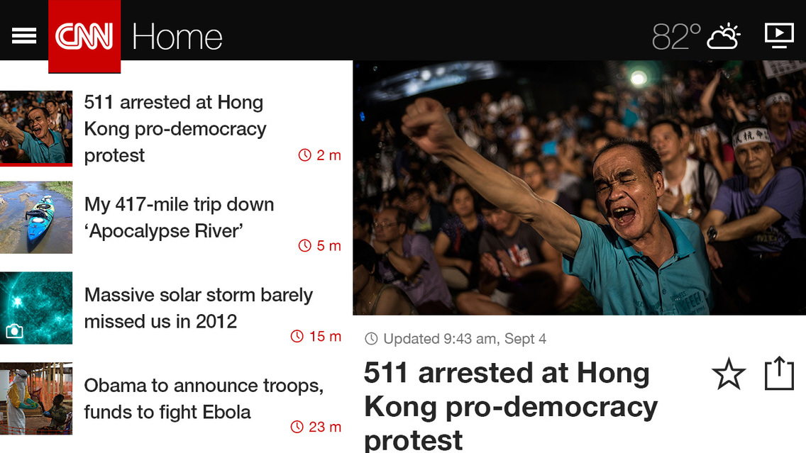 CNN App Gets Updated Design for iPhone 6, Improved Landscape Experience, More