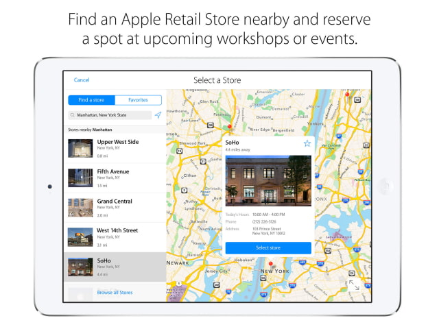 Apple Updates Its Apple Store App With Support for the iPhone 6
