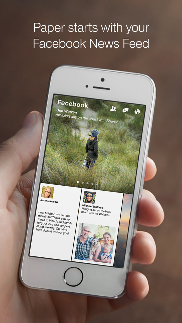 Facebook Updates &#039;Paper&#039; App With Support for Larger iPhone 6 and iPhone 6 Plus