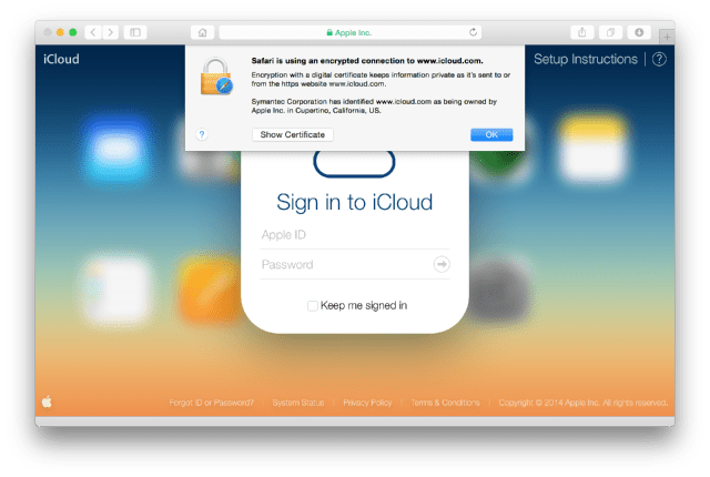 Apple Posts Instructions on How to Verify a Secure Connection to iCloud.com