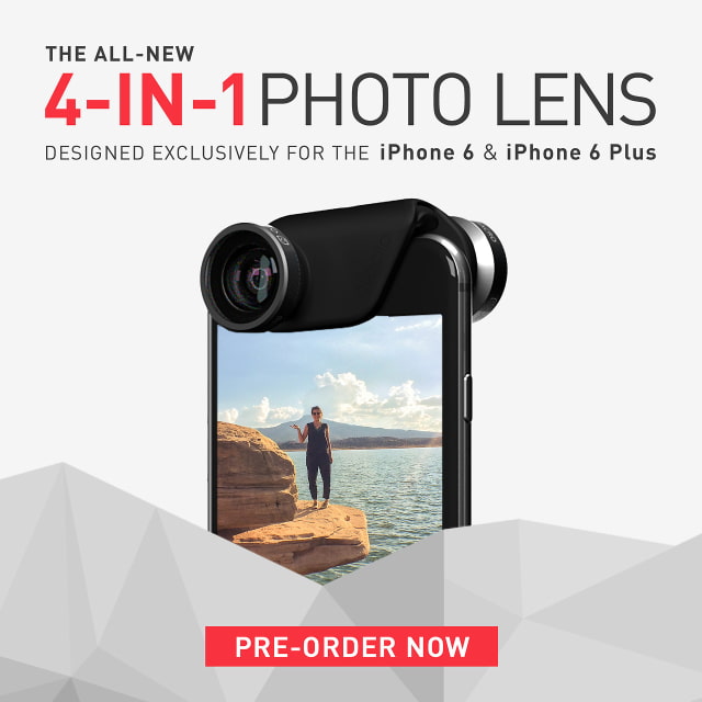 Olloclip Unveils 4-in-1 Photo Lens for iPhone 6 and iPhone 6 Plus