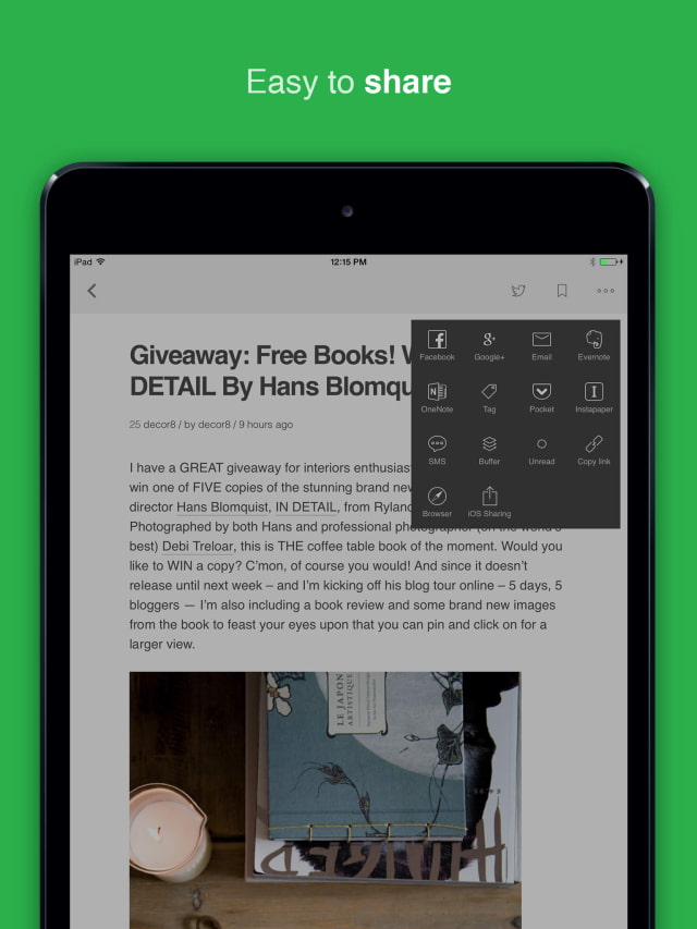 Feedly App Gets New Design for iPhone 6 and iPhone 6 Plus, Tagging, More