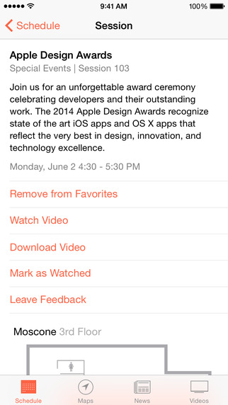 Apple Updates Its WWDC App With Support for the iPhone 6, iPhone 6 Plus
