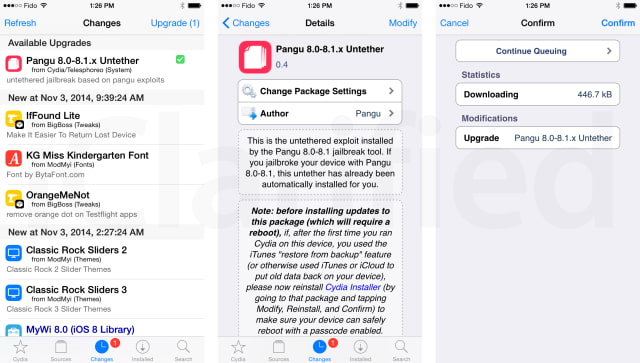 Pangu Untether 0.4 Released for iOS 8 Jailbreak to Fix Randomly Crashing Apps