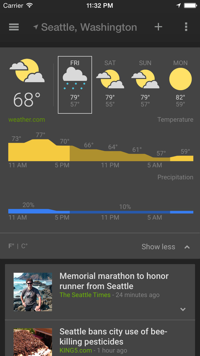 Google News &amp; Weather App Gets Today Extension for iOS 8