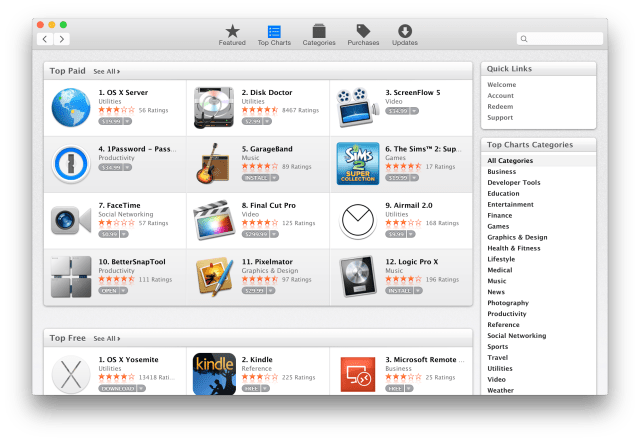 Apple Rolling Out Redesigned Mac App Store for OS X Yosemite