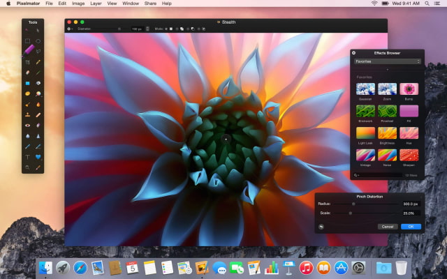 Pixelmator for Mac Gets Redesigned Interface with OS X Yosemite and Handoff Support