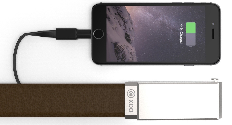 Nifty XOO Belt Features Built-In Battery to Charge Your iPhone [Indiegogo]
