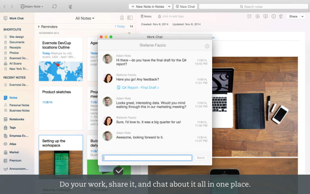 Evernote for Mac Gets New Design Inspired by OS X Yosemite, Numerous Improvements
